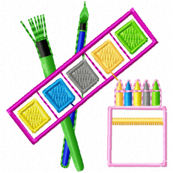 School Embroidery Design 12 School Embroidery Design 12